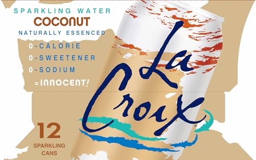 La Croix Sparkling Water, Coconut, 12 Fl Oz (Pack Of 12)