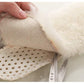 Happystep Genuine Sheepskin Lambswool Cushioning Shearling Winter Insoles With Honeycomb Sporting Sole(Women 5)