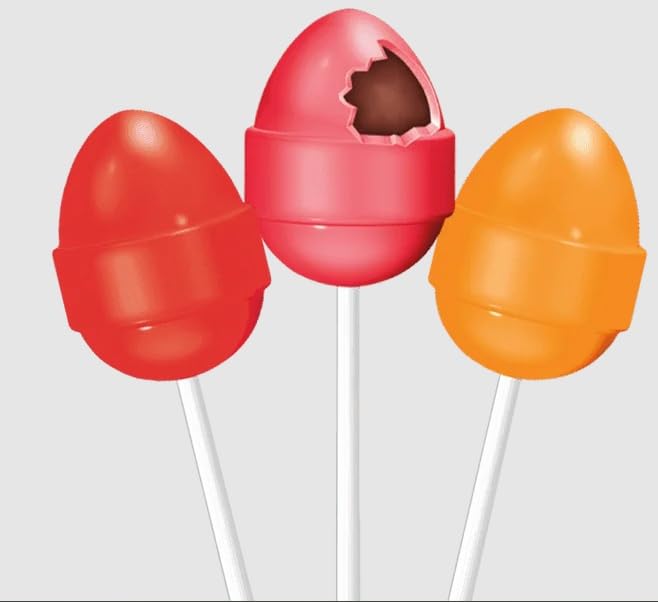 Tootsie Pops Easter Egg Lollipops 60Ct 36Oz Easter Basket Candy Egg Hunt Suckers - Includes Pitching Pigeon Brand Magnet