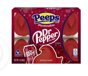 Peeps Easter Marshmallow Chicks, Variety Pack, 10 Count (Assorted Flavors & Colors) (3 Count, Dr. Pepper Chicks Marshmallow Peep