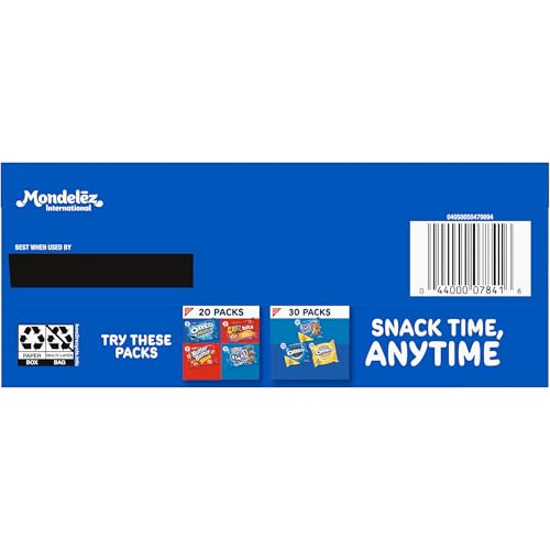 OREO Mini Chocolate Sandwich Cookies, 10 Snack Packs