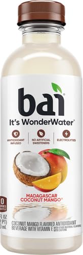 BAI Antioxidant Infusion, Madagascar Coconut Mango Drink, 18 Fl Oz