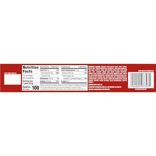 Handi-Snacks RITZ Crackers N Cheesy Dip Snack Packs, 10 Snack Packs
