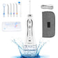 H2Ofloss Water Flosser Portable Dental Oral Irrigator With 5 Modes, 6 Replaceable Jet Tips, Rechargeable Waterproof Teeth Cleane