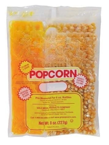 pop Popcorn 1 count, Oil and Salt Kit with Coconut Oil - Flavored Popcorn - Butter Corn/Oil/Salt Kits, Perfect for birthday part