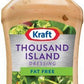 Kraft, Fat Free, Thousand Island Dressing, 16oz Bottle (Pack of 3)