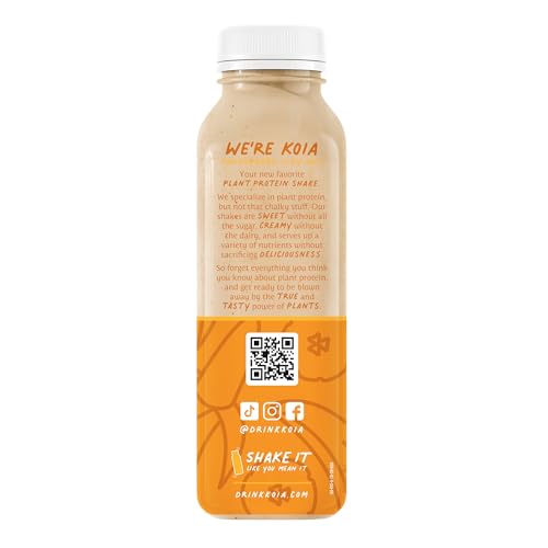 Koia Ready To Drink Plant Protein Shake (12 Fl Oz) - Banana Creme- Dairy Free, Gluten Free, Soy Free, Non GMO, Kosher, Vegan