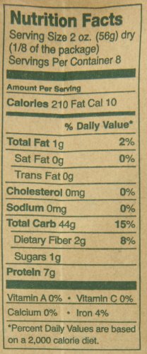 Montebello Organic Farfalle, 16 Ounce, 5 Count
