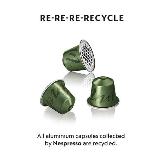 Nespresso Original Line, Buenos Aires Lungo, Light Roast Coffee, 50 Count Espresso Coffee Pods