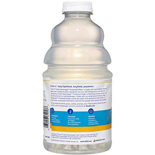 Thick-It Clear Advantage Thickened Water - Moderately Thick/Honey, 46 Oz Bottle