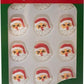 Oasis Supply Christmas Edible Cake Decorations, 45 Pieces, Royal Icing, Gingerbread Man, Santa Face, Trees, Wreaths, Red Green White