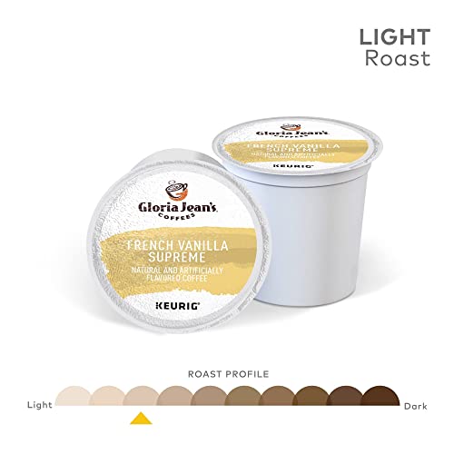 Gloria Jean'S French Vanilla Supreme Keurig Single-Serve K-Cup Pods, Light Roast Coffee, 96 Count