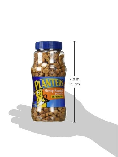 Planters, Honey Roasted Peanuts, 16oz Jar (Pack of 2)