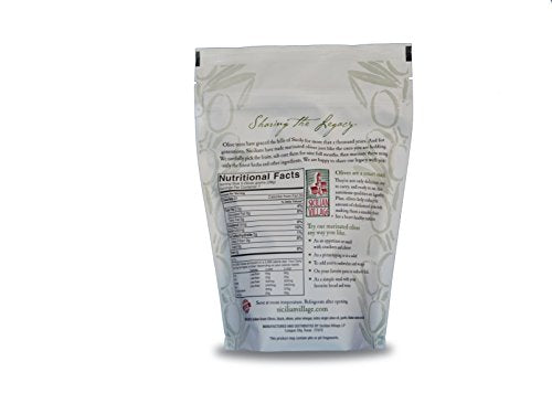 Sicilian Village Marinated Green and Black Olives  7 Ounce