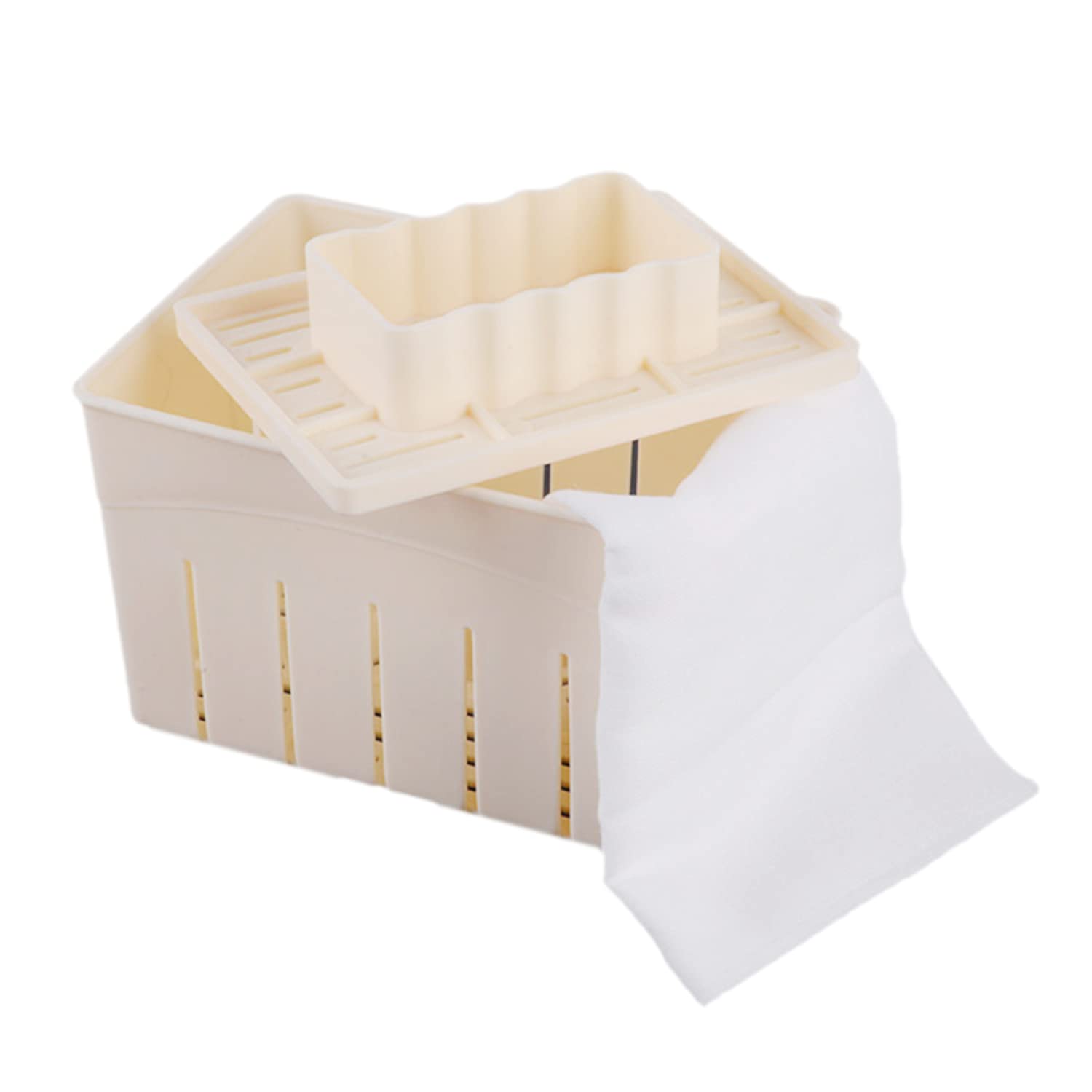 Mangocore Tofu Press Mould DIY Homemade Tofu Maker Pressing Mold Kit + Cheese Cloth Kitchen Tool tofu Mold