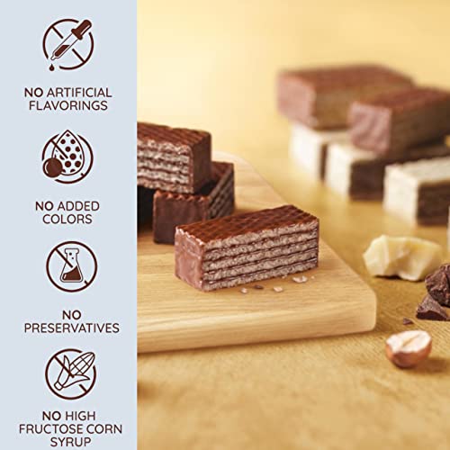 Loacker Coconut Cream Wafer Snack Bars, Milk Chocolate Coated, 1.34 Oz, Pack of 25 Individually Wrapped Snacks