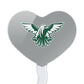 GRAPHICS & MORE Cupcake Picks Set of 6, Acrylic, Northeastern State University, One Size, Heart Decoration