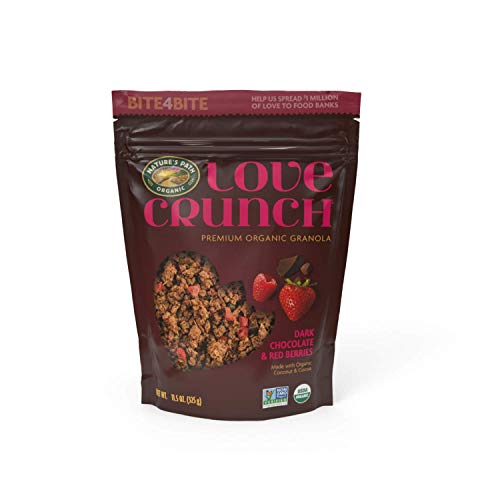 Love Crunch Organic Dark Chocolate And Red Berries Granola, 11.5 Ounce (Pack Of 6), Non-Gmo, Fair Trade, By Natures Path