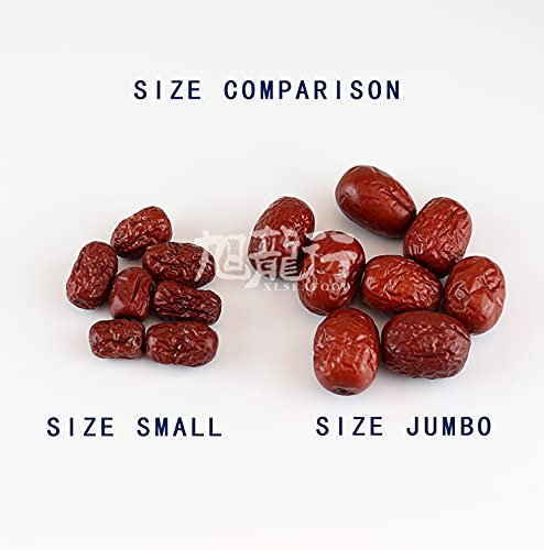 Xlseafood Nature Organic Dried Chinese Jujube Dates Jumbo Size ?????????? ?????? ????? (0.5)