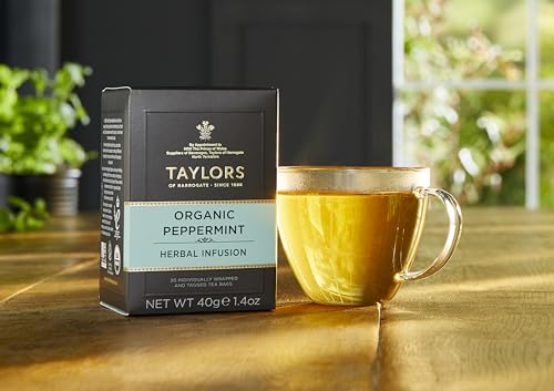 Taylors Of Harrogate Organic Peppermint Herbal Tea, 20 Teabags