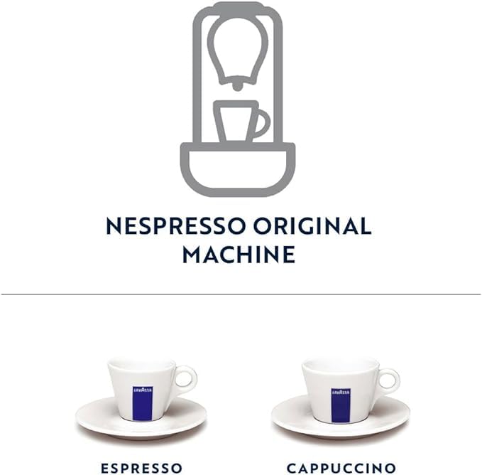 Lavazza Deciso Espresso Dark Roast compact pieces for Nespresso, 60 Count, Compatible with Original Machines