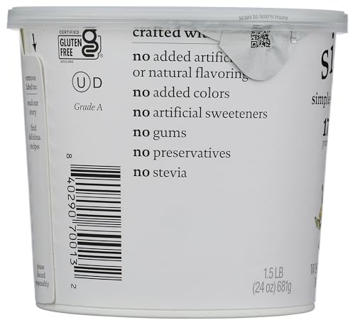 siggis Icelandic Strained Whole Milk Yogurt, Vanilla, 24 oz. - Thick, Protein-Rich Yogurt Snack