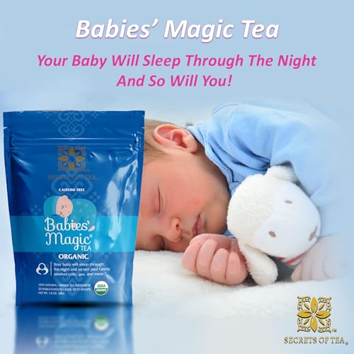 Secrets Of Tea - Babies Magic Tea: Natural Relief For Baby Colic And Gas - Usda Organic, Caffeine-Free, Promotes Better Sleep- 20 Count ((1 Pack)