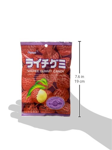 Kasugai Gummy Candy, Lychee, 3.59 Ounce