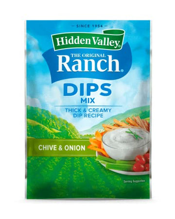 Hidden Valley Ranch Dip and Salad Dressing Mix 1oz Packs (Pack of 12) (Fiesta)