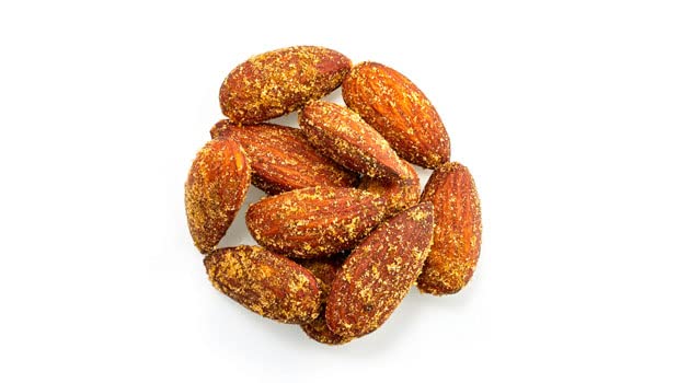 Yupik Jalapeno Cheddar Flavored Roasted Almonds, 1 Lb, Vegan, Savory Smokey Flavored Nuts, Non Gmo, No Preservatives Or Artifici