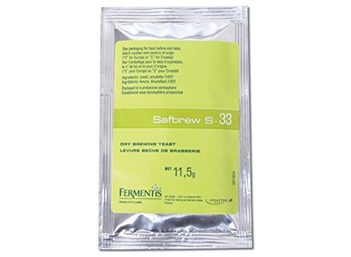 Fermentis Dry Yeast - Safbrew S-33 (11.5 g) (Pack of 10)