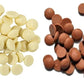 Callebaut Belgian Chocolate Callets | 2 Pack of 5.51 Bags (2.5KG) (Milk Chocolate/White Chocolate)
