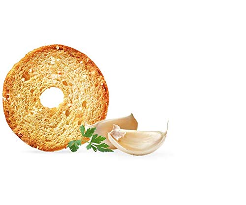 7Days Bagel Chips, Roasted Garlic, Natural, Non-GMO (3.17oz, Pack of 12)