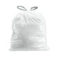 Plasticplace Simplehuman (X) Code V Compatible (100 Count) Drawstring Garbage Liners 4.2-4.8 Gallon / 16-18 Liter 14.75'' X 28''