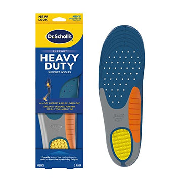 Dr. Scholl'S Heavy Duty Support Insole Orthotics, Big & Tall, 200Lbs+, Wide Feet, Shock Absorbing, Arch Support, Distributes Pre