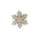 Homankit 50Pcs Edible Cupcake Toppers Snowflakes For Cake Decorating Christmas Winter Frozen Birthday Party Decoration White