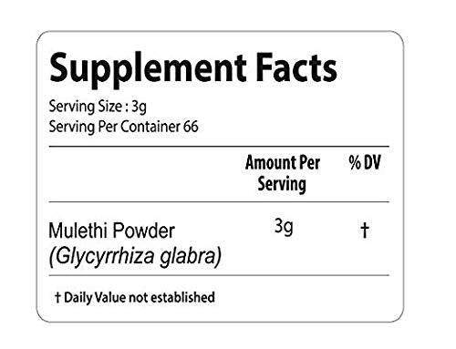 bixa BOTANICAL Licorice Root Powder - Ayurvedic Herbal dietary product, 200 Grams, Gluten Free, Non-GMO, Vegan