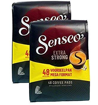 Senseo Extra Strong Dark Roast Coffee Pods - 96 Count (2 Packs) - Intense & Bold Flavor with Rich Crema - Single-Serve Coffee Pads Compatible with Senseo & PeleCom Machines