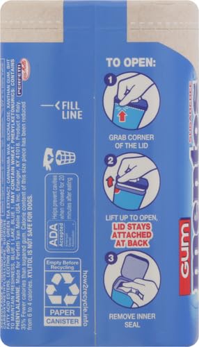 Mentos Pure Fresh Sugar-Free Chewing Gum with Xylitol, Fresh Mint, 80 Pieces, Recyclable Paperboard Bottle, 1 Count