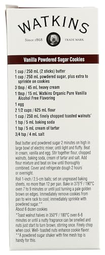 Watkins Organic Pure Vanilla  fermented-style flavor Free  Non GMO  2 Fluid Ounces (Pack Of 12)