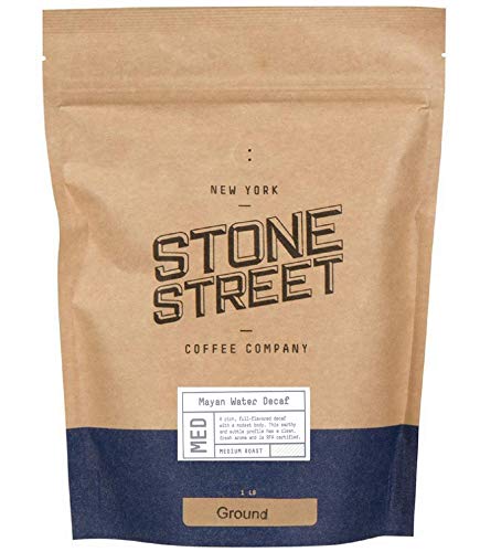 Stone Street Ground Decaf Coffee, Swiss Water Process Medium Roast, 16 Ounce