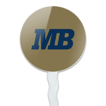 California State University Monterey Bay Secondary Logo Cupcake Picks Toppers Decoration Set Of 6
