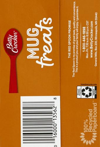 Betty Crocker Mug Treats Chocolate Caramel Cake Mix with Caramel Topping, 4 Servings, 12.5 oz.