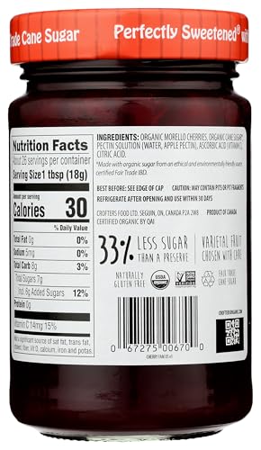Crofters Fruit Spread Cherry 16.5 OZ, Model 0067275006700