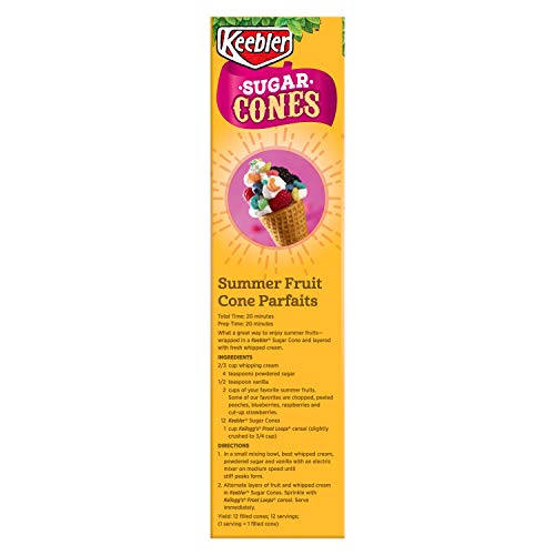 Keebler 12-Count SUGAR CONES 4oz (3 Pack)