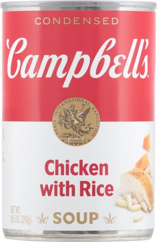 Campbells Condensed Chicken with Rice Soup, 10.5 Ounce Can