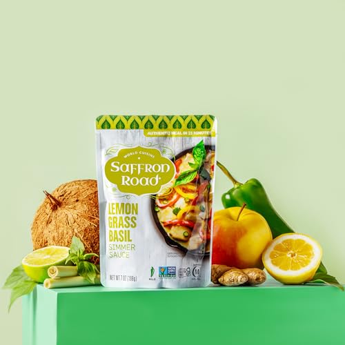 Saffron Road Lemongrass Basil Simmer Sauce, 7 oz