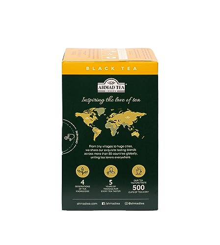 Ahmad Tea Black Tea Teabags, Peach & Passion Fruit, 20 Count (Pack of 6) - Caffeinated, Sugar-Free, Model 699