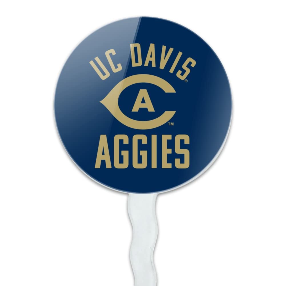 GRAPHICS & MORE UC Davis Aggies Cupcake Picks Toppers Set of 6, Acrylic, Multi, One Size