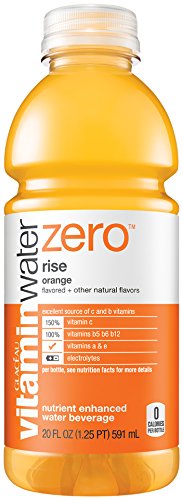 Vitaminwater Zero Rise, Electrolyte Enhanced Water W/ Vitamins, Orange Drinks, 20 Fl Oz, 24 Pack